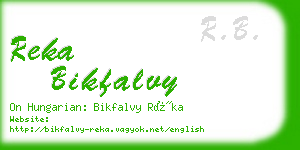 reka bikfalvy business card